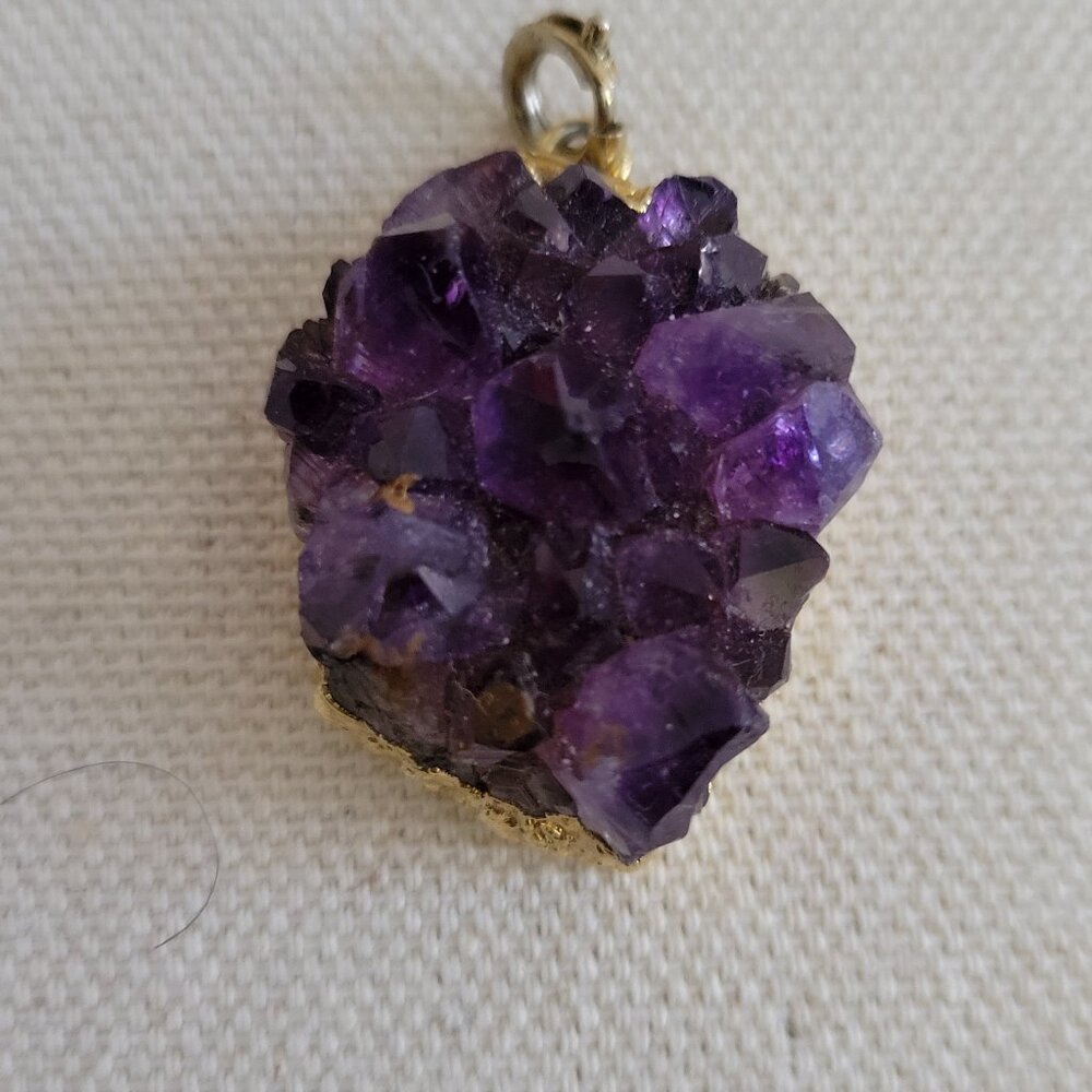 AMETHYST DRUZE PENDANT CHARM